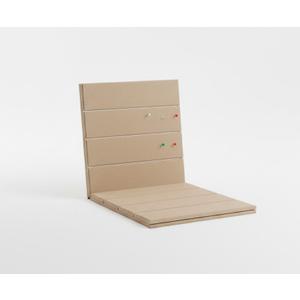 DECORITA Felt Pin Board Message for Home Decor Notice for Photo Display for Office Home School (Brown)