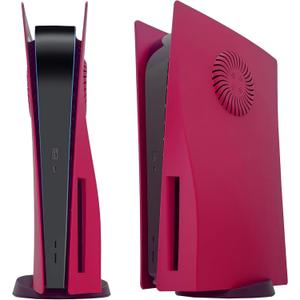 PS5 Disc Edition DOBEWINGDELOU Faceplate Replacement Side Console Cover Dust Cover Accessories Cosmic Red