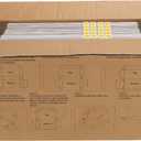 HORLIMER 12x8x4 Shipping Boxes Set of 20, White Corrugated Cardboard Mailer Box for Packing Small Business