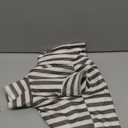 Turtleneck Dog Shirt Cute Doggie Embroidery Super Soft Dog Sweatshirt Stretchy Striped Puppy Pullover for Cats Small Medium Large Dogs (Medium, Brown Striped)