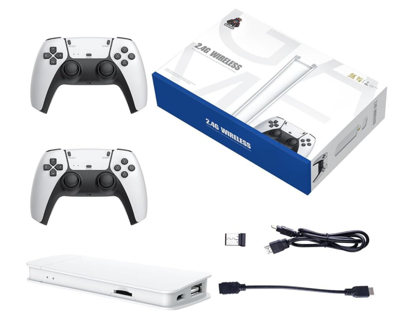 M15 Retro Game Stick, 4K HDMI Output & Wireless Controller Plug and Play Video Game Console with 30000+ Games, Arcade Game Console (128G