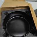 Large Dog Bowls, Non Slip Heavy Ceramic Dog Food and Water Bowl with Silicone Base, 8" Pet Feeding Bowl for Small, Medium, and Big Dogs (Black, 8 Inches)
