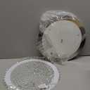 Crystal Ceiling Light Flush Mount Light Fixture Modern LED Ceiling Lamp for Foyer, Bedroom, Bathroom, Closet, Dimmable, 11 Inch, 18W (4000K)