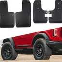 Atubeix Mud Flaps for Ford Bronco Accessories 2021 2022 2023 2024 2/4-Door, Splash Guards Easy Installed, No Punching Required Front and Rear 4PCS