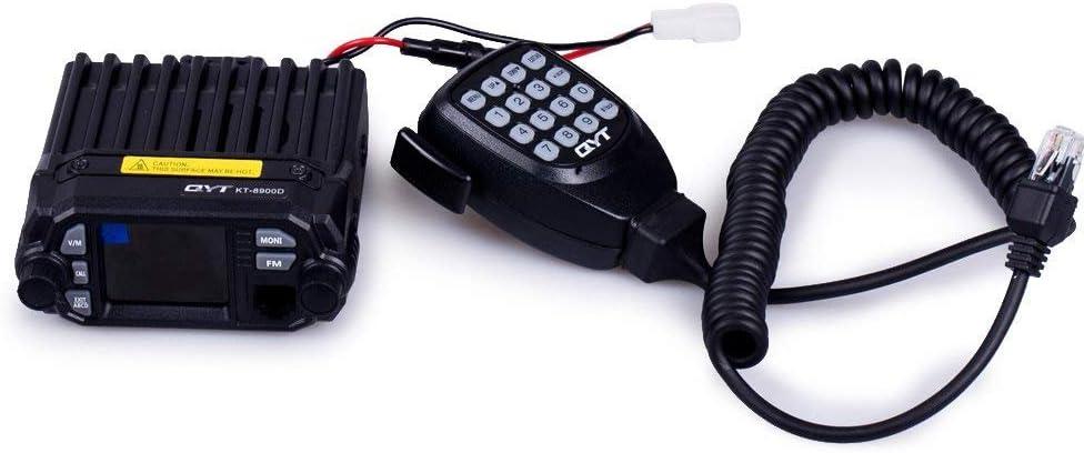 QYT KT-8900D Mobile Transceiver 25W VHF 144-148MHz UHF 420-450MHz Dual Band Quad Standby Mini Car Radio