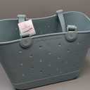 Simple Modern Extra-Large Beach Bag | Waterproof Getaway Rubber Tote with Zipper Pocket for Travel, Pool, Boat, Groceries, Sports | Sea Glass Sage (Sea Glass Sage)