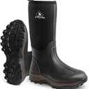 Obcursco Mens Rain Boots, Insulated 6mm Neoprene Rubber Boots for Men and Women Waterproof, Durable Hunting Boots Great for Cold Weather, Farm Working and Fishing, Size 11