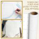 Tinlade White Dotted Pattern Paper for Sewing 45 Inch x 20 Yards Tracing Paper Roll for Sewing Patterns Tracing Drafting Dressmaking Crafting Sketching Drawing
