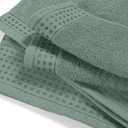 GLAMBURG Ultra Soft 3 Pack Cotton Towel Set, Contains a Bath Towel 28x55 inch, a Hand Towel 16x24 inch & a Wash Coth 12x12 inch, Ideal Everyday use, Compact & Lightweight - Jade
