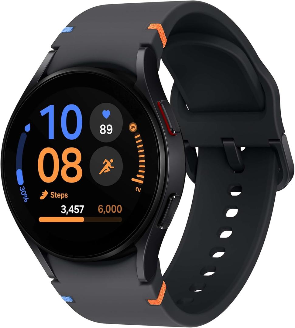 Samsung Galaxy Watch FE 40mm Bluetooth AI Smartwatch w/Fitness Tracking, BIA Sensor, Personalized HR Zones, Heart Rate Tracker, Sleep Monitor, 2024, Black [US Version