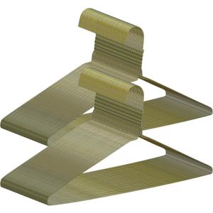 120 Pcs Wire Hangers Bulk 16" Dry Cleaner Hangers for Clothes Caped Clothing Pants(Classic,Gold)