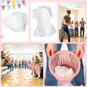 LemonRoad 2 Pack Funny Baby Shower Diaper Games Activities Kits Toss the Diaper in the Pail Hilarious Gender Reveal Games Prizes Accessories for Boys Girls Women Men (Pink)