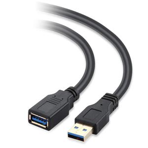 USB Extension Cable 25 FT USB3.0 Type A Male to Female Extender Cable Data Transfer 5Gbps for USB Flash Drive,Mouse,Xbox,Keyboard, Card Reader,Printer etc (25FT Black)