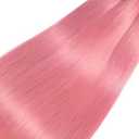 Pink Bundles Human Hair Straight Bundles 28 Inch Pink Straight Bundles Unprocessed Brazilian Virgin Hair 1 Bundle 50 Gram Per Bundle Deals Quick Weave Hair Extensions For Woman