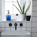 JASAI 16OZ Cylinder Glass Soap Dispenser with Rust Proof Stainless Steel Pump, Refillable Bathroom Soap Dispenser for Hand Soap, Dish Soap, Liquid Soaps and Kitchen (Clear)