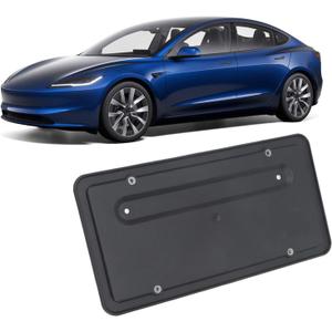 Rear Bumper License Plate Bracket, License Plate Holder Rear License Plate Frame Bracket Mounting Kit, License Tag Mounting Kit for Tesla Model 3 20172023, OE 109684400B