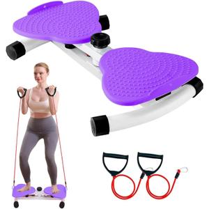 Twist Board for Exercise, Waist Twisting Machine, Adjustable Waist Twister Board Waist Sculptor Twist Exercise Machine, Ab Twister Board (Purple)