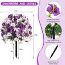 2pcs Artificial Topiary Ball with Petunia Flowers,Purple White
14in UV Resistant Greenery Eucalyptus Fake Plant Shrub Bushes with Ground Spike for Outdoor Indoor Planter Porch Garden