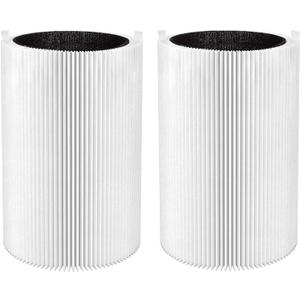 Blue Pure 411 Replacement Filters for Blueair Blue Pure 411, 411+, 411 Auto and Mini Air Purifier, Include 2 Particle and 2 Activated Carbon