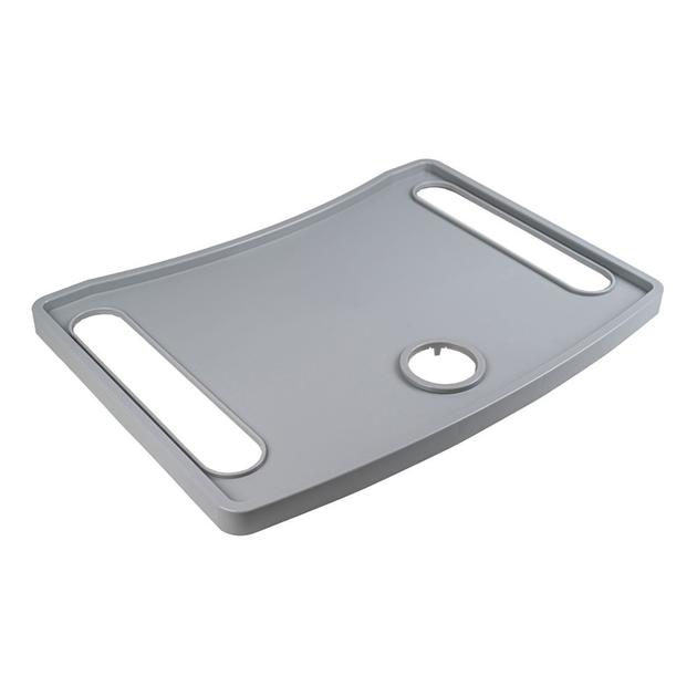 Walker Tray With Cup Holders, Walker Tray For Folding Walkers, Mobility Accessory for Seniors, Tray Table for Standard Walkers, Multipurpose and Portable, Gray