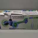Scooter for Kids Ages 3-5 - Light Up Wheels, Extra Wide Deck, Foot Activated Break, Self Balancing Kids Toys for Boys & Girls, Green