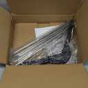 Adjustable Shirt Display Stand 4 Pcs, 20-35 Inch Height Tshirt Display Stand for Vendors, Wood T Shirt Mannequin Display forShirt, Jacket, Coat at Clothing Vendor Events, Trade Fair, Trade Show(Black)