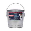 Behrens 6 Gallon Rust Proof Galvanized Steel Locking Lid Dry Storage Recyclable Trash Can for Outdoor and Indoor Storage and Waste Disposal