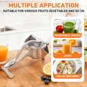 Hand Juicer Squeezer, Heavy Duty Fruit Juice Squeezer Handheld, Manual Juicer Hand Press with Ergonomic Grip, Cast Iron Juice Extractor for Lemon, Citrus, Orange, Lime, Grapefruit, Pomegranate (1PC)