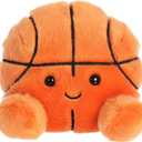 Aurora Adorable Palm Pals Hoops Basketball Stuffed Animal - Fun Collectible Plush for Kids and Adult Collectors - Perfect for Decorating Rooms and Birthday Gifts - Orange 4 Inches