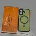 Designed for iPhone 16 Case, Compatible with MagSafe, with Privacy Screen Protectors X2, [Camera Protection] [15FT Military Drop Protection] Shockproof Phone Case, 6.1", Alpine Green