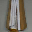 Shower Curtain Rod 31-80 in Adjustable Curtain Rod No Drilling Tension Shower Rod Stainless Steel for Bathroom Room Divider, White