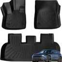 Priprilod Floor Mats Fit for Fisker Ocean 2023-2024 4-Door | All Weather Protector TPE Floor Liners Custom Fit Car Mats Non-Slip
