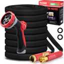 Panyee Upgraded 100FT Non-Expanding Garden Hose, Lightweight, Flexible Ultra-Light Water Hose, Burst-Resistant, Lead-Free, Anti-Kink, High-Pressure
