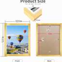 RUN HELIX 12x12 Picture Frame, Wall Gallery Photo Frames,Stable and Sturdy Gold Frame with High Definition Plexiglass,12x12 Poster Photo Frame,Horizontal and Vertical Formats for Wall Hanging, Gold