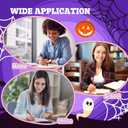 24 Pcs Halloween Pens Funny Pumpkin Skull Heads Ghost Bat Shape Pens Bulk Retractable Black Ink Halloween Birthday Party Gifts for Kids Students Office Supplies School Stationery