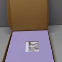 12x12 Inch Large 3 Ring DIY Scrapbook Photo Album Journal with 30 Plastic Sleeves 60 Pages and Fabric Cover for Baby Travel Wedding Anniversary kids Adventure (Purple Cover/White Pages)