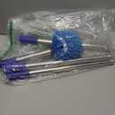 Cobweb Duster with Extension Pole, 6FT Adjustable Stainless Steel Handle & 360° Flexible Duster Head, Lightweight Washable Web Brush for High Ceiling  Indoor Outdoor Use