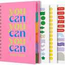 And Per Se Student Planner 2025-2026, Academic Planner July 2025 - June 2026, 8.5" × 6.2", Weekly & Monthly Lesson Plan for Students with Colorful Tabs & Stickers (Smart Letter) 2 Pack