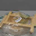 8'' Ceramic Raised Dog Bowl - 70Oz Dog Food & Water Bowl with Elevated Non-Slip Bamboo Stand, Dishwasher & Microwave Safe, Anti Vomiting Heavy Duty Pet Bowl for Medium and Large Dogs, Yellow