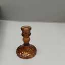 Glass Candle Holder Set of 12, Amber Taper Candle Holders Bulk, Vintage Candlestick Holders, Candle Stick Holder for Table Centerpieces, Wedding & Mother's Day