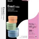 Neenah Exact 30% Recycled Extra-Heavyweight Index Card Stock, 8 1/2in. x 11in., 110 Lb, White, pk Of 250 Sheets, 40411