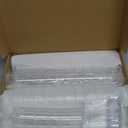 Whaline 100Pcs 5oz Dessert Cup Set with Spoons 50 pcs Clear Plastic Parfait Cup Mini Square Dessert Goblet Appetizer Cups 50 pcs Plastic Spoons for Fruit Ice Cream Cake Party Events Supplies