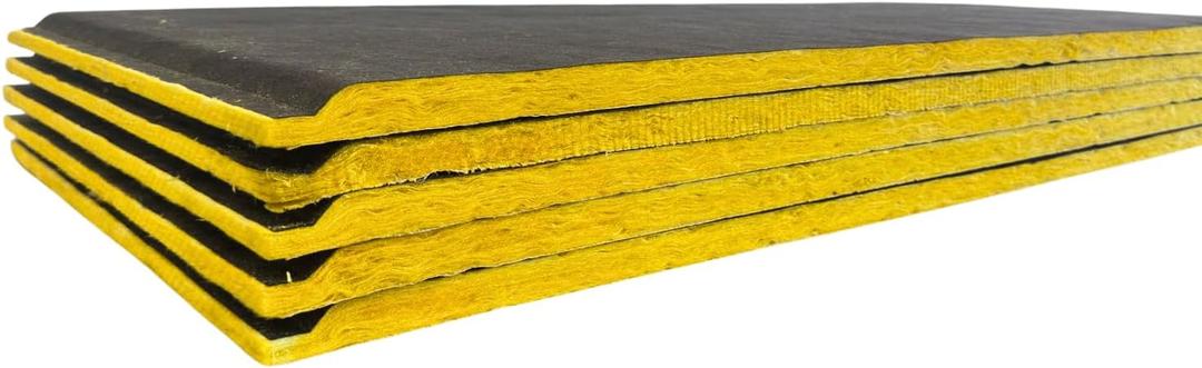 F&L Johns Manville Duct Insulation Panels – 1" to 2" Thick, 24"x24" and 24"x48" – HVAC Thermal Fiberglass Insulation for Sheet Metal Duct Systems R4, R6 & R8 Ductboard (1In x 24In x 48In)