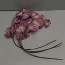 4 Pcs Silk Artificial Orchid Flowers Stem, 8 Heads Faux Phalaenopsis Flowers Branches 27.5'' Artificial Flowers Plants for Pots Vase Decor (Purple)