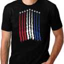 Men Patriotic 4th of July Shirt American Flag Shirt USA Air Force Tshirts Memorial Day Tee Tops (Medium, Black)