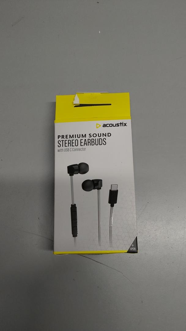 Acoustix Premium Sound Stereo Earbuds With Lightning USB C Connector