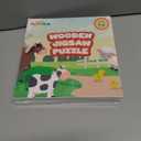 2 x Farm Animal Wooden Puzzle for Toddlers 1-3, Sensory Montessori Toy Classroom Preschool Learning Activities Educational Toy Christmas Stocking Stuffer Gift for Girls 3-5, Boys 2 3 4 5 Year Old Baby