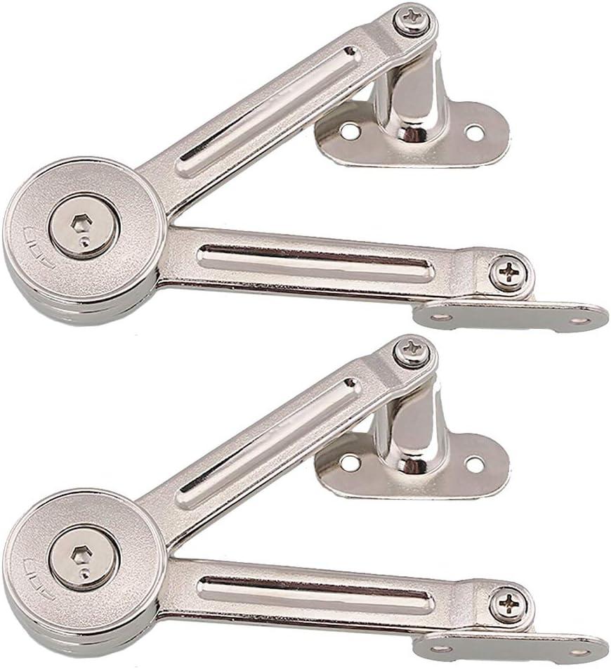 2 Packs [Upgraded] Qrity Cabinet Cupborad Furniture Door Lift Stay Support Hinge Damper - Support Up to 20KG - Opening Angle 75/90/110 - Come with Hex Key