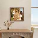 18x18 Picture Frame, Classic Brown Poster Frame, 1 Pack