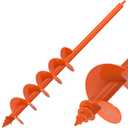 Insaga Threaded Auger Drill Bit for Planting, 4''x 32'' Drill Augers for Digging Holes with Self-Tapping Screw, 3MM Heavy Duty Garden Auger Drill Bit for Planting, Dirt Bulb Plant Auger for Drill